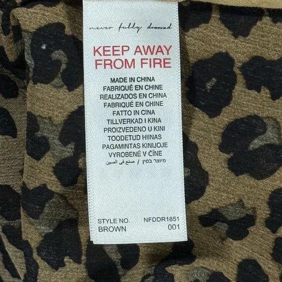 Never Fully Dressed Size US 4 / UK 8 EU 36 Leopard Print Sheer Lucia‎ Dress - Picture 11 of 12